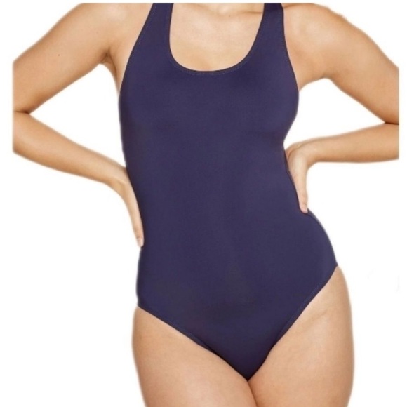 Andie Swim The Tulum One Piece LT Navy Size XXL Tall NWT minimalist long torso - Picture 1 of 7